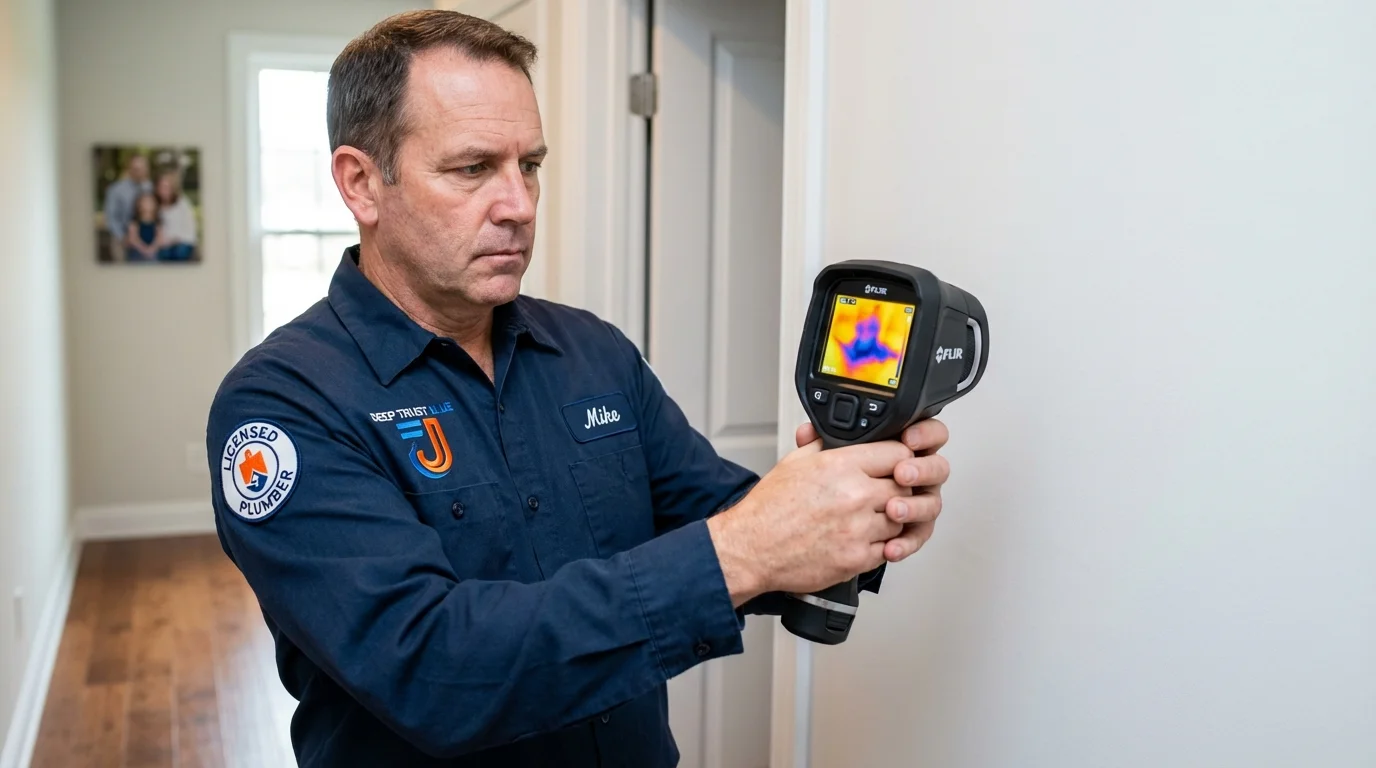Thermal imaging leak detection by Johns Plumbing LLC in Pompton Lakes